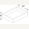 ROT36 — 36” Roll Out Tray | Grey Shaker - cabinet type illustration