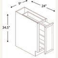 SP09 — Base Spice Rack Cabinet | Grey Shaker - cabinet type illustration
