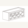 WRC3615 — 36x15 Wall Wine Rack | Grey Shaker - cabinet type illustration