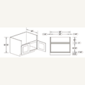 FSM36 — 36” Farm House Sink Base | Grey Shaker - cabinet type illustration