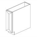 B09FHD — 9” Base Cabinet Full Height Door | Grey Shaker - cabinet type illustration