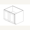 B24FHD — 24” Base Cabinet Full Height Door | Grey Shaker - cabinet type illustration