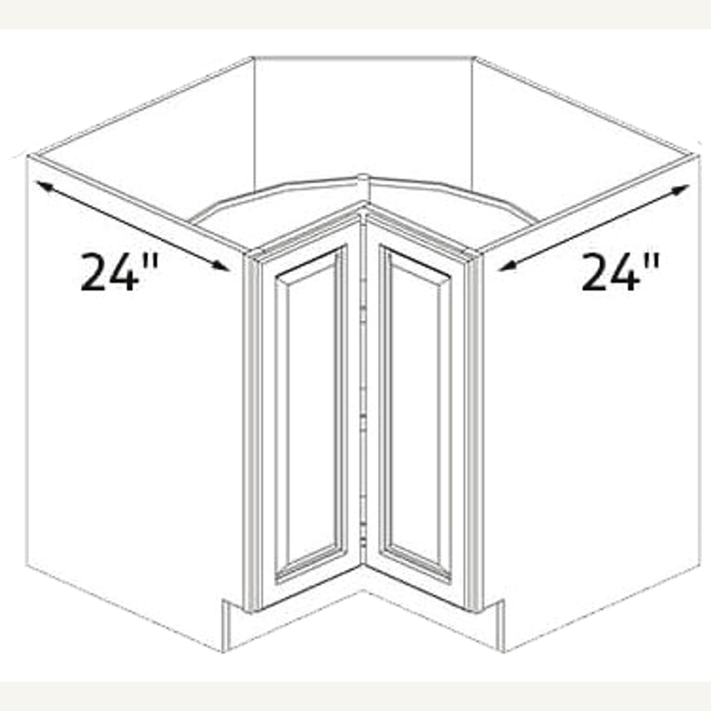 BLS36-BLS36 — 36” Base Lazy Susan | Grey Shaker - cabinet type illustration
