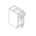 B21 — 21” Base Cabinet | Grey Shaker - cabinet type illustration