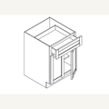 B42 — 42” Base Cabinet | Grey Shaker - cabinet type illustration