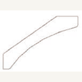 SCM3 5/8 — 3 5/8” Shaker Crown Molding | Grey Shaker - cabinet type illustration