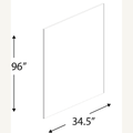 PNL 34.5x96x1/4 — 34.5x96x1/4” Cabinet Panel | Grey Shaker - cabinet type illustration