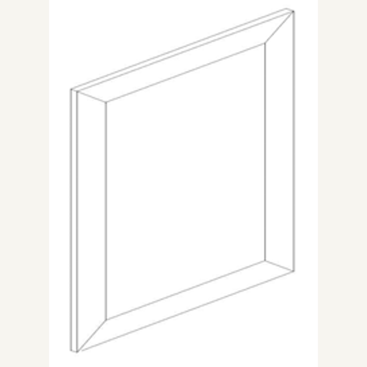 FD1242 — 12x42 False Door | Grey Shaker - cabinet type illustration