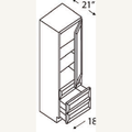 SVA188421 — Vanity Linen Cabinet | Grey Shaker - cabinet type illustration