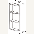 WES942 — 9x42 Wall End Shelves | Grey Shaker - cabinet type illustration
