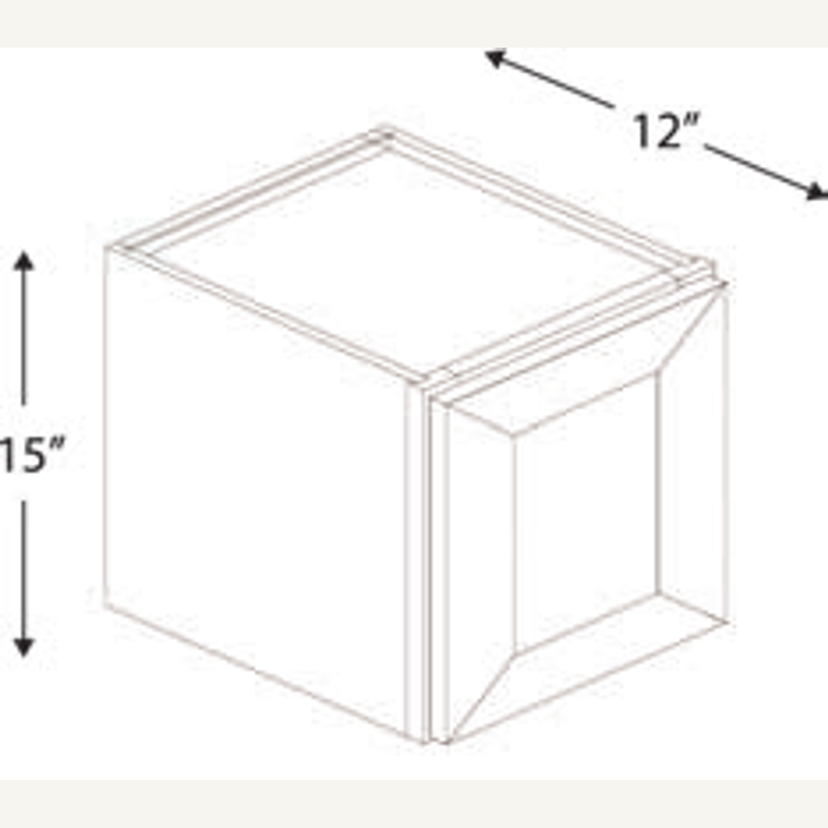 W2115 — 21x15 Wall Cabinet | Grey Shaker - cabinet type illustration