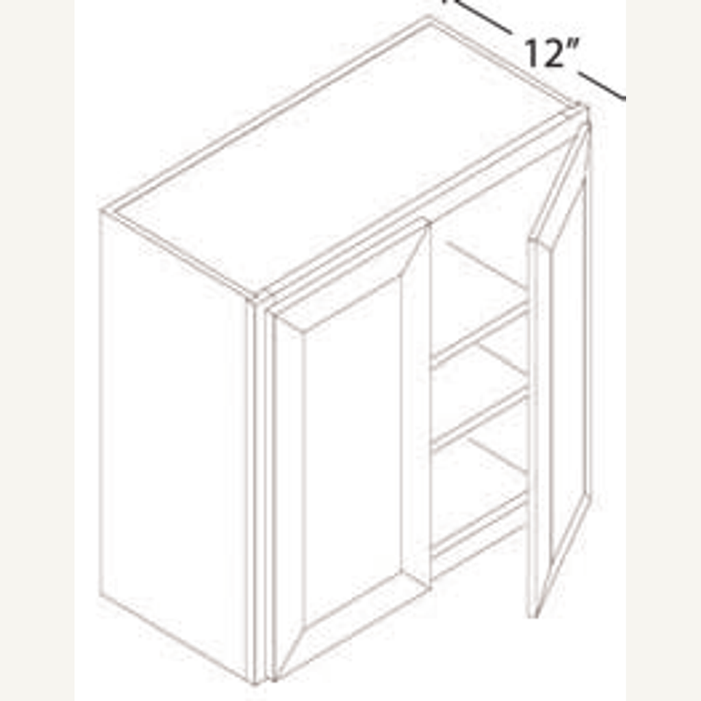 W2142 — 21x42 Wall Cabinet | Grey Shaker - cabinet type illustration