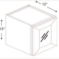 W2115GD — 21x15 Wall Cabinet Glass Door* | Grey Shaker - cabinet type illustration