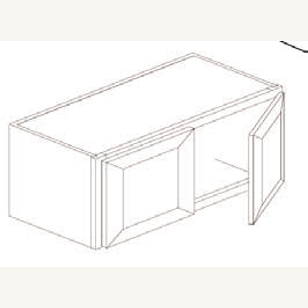 W3624 — 36x24 Wall Cabinet | Grey Shaker - cabinet type illustration